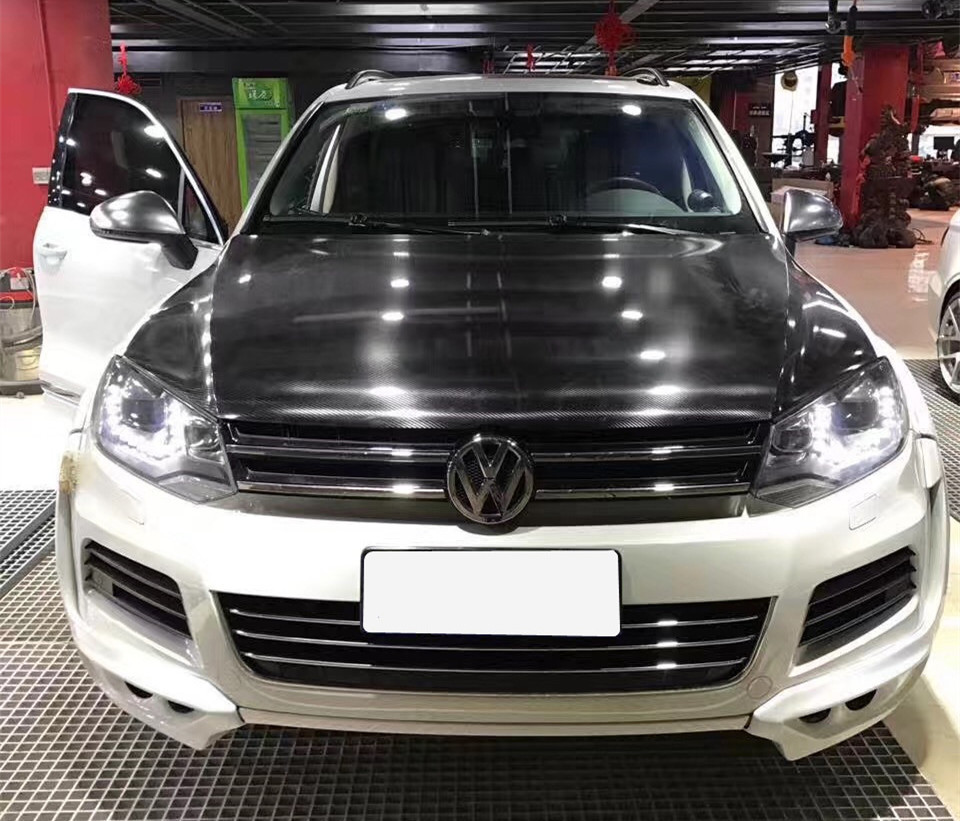 途锐改装大小包围 大众途锐改装hofele宽体小包围前唇 轮眉11--13