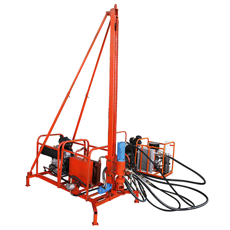小型便携式钻机分体式山地钻机地质勘探取样钻机轻型液压潜孔钻机