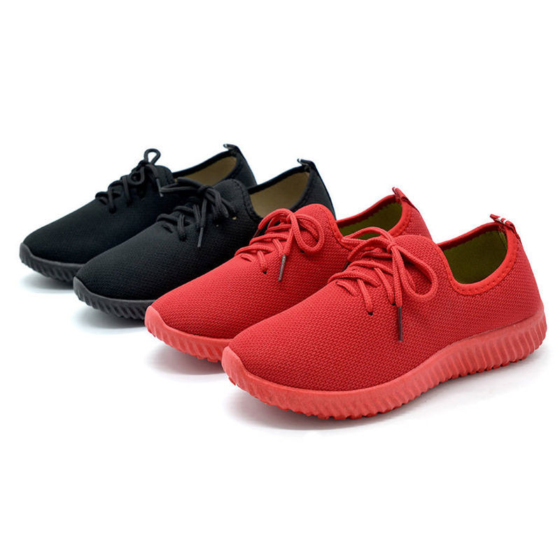 Spring and Autumn Old Beijing Cloth Shoes Female Students Fashionable All-Match Non-Slip Running Sports Red Shoes Women's Single Shoes Canvas Shoes