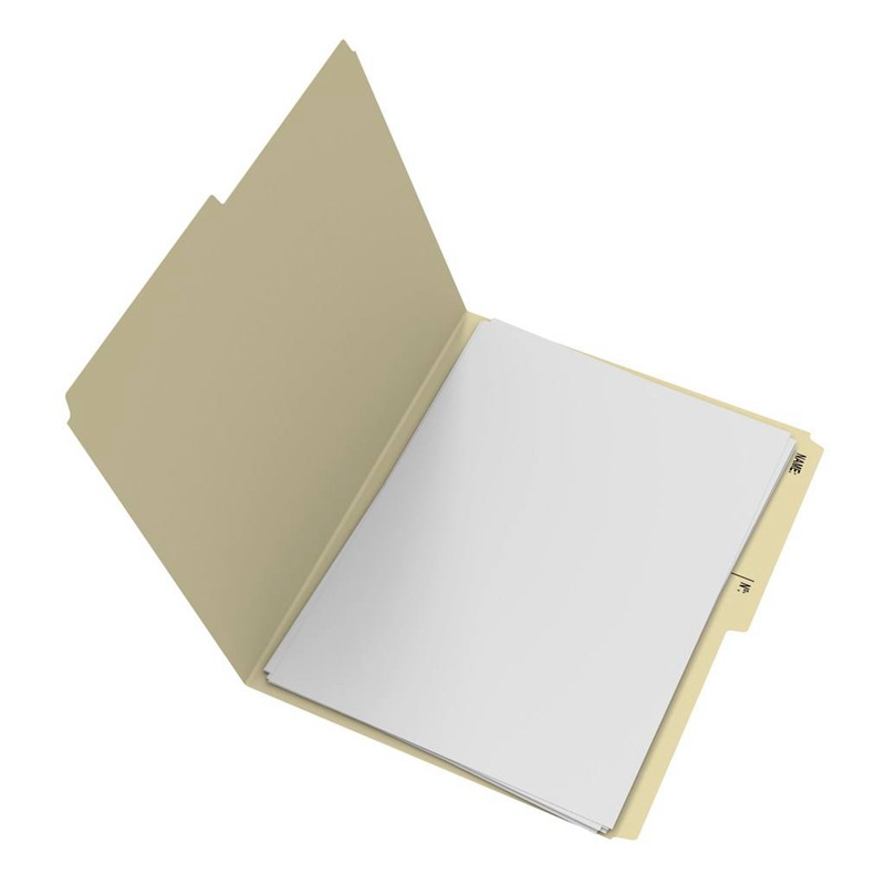 分类马尼拉文件夹定做 带有紧固件分隔2英寸扩展纸质文件夹定制