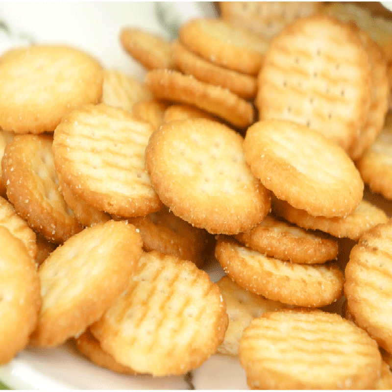 6牛乳饼干100g代餐零食日式小圆饼原味海盐味批发