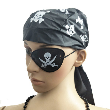 海盗帽子万圣节 派对儿童海盗帽子 扮演装饰品海盗头巾 厂家直销