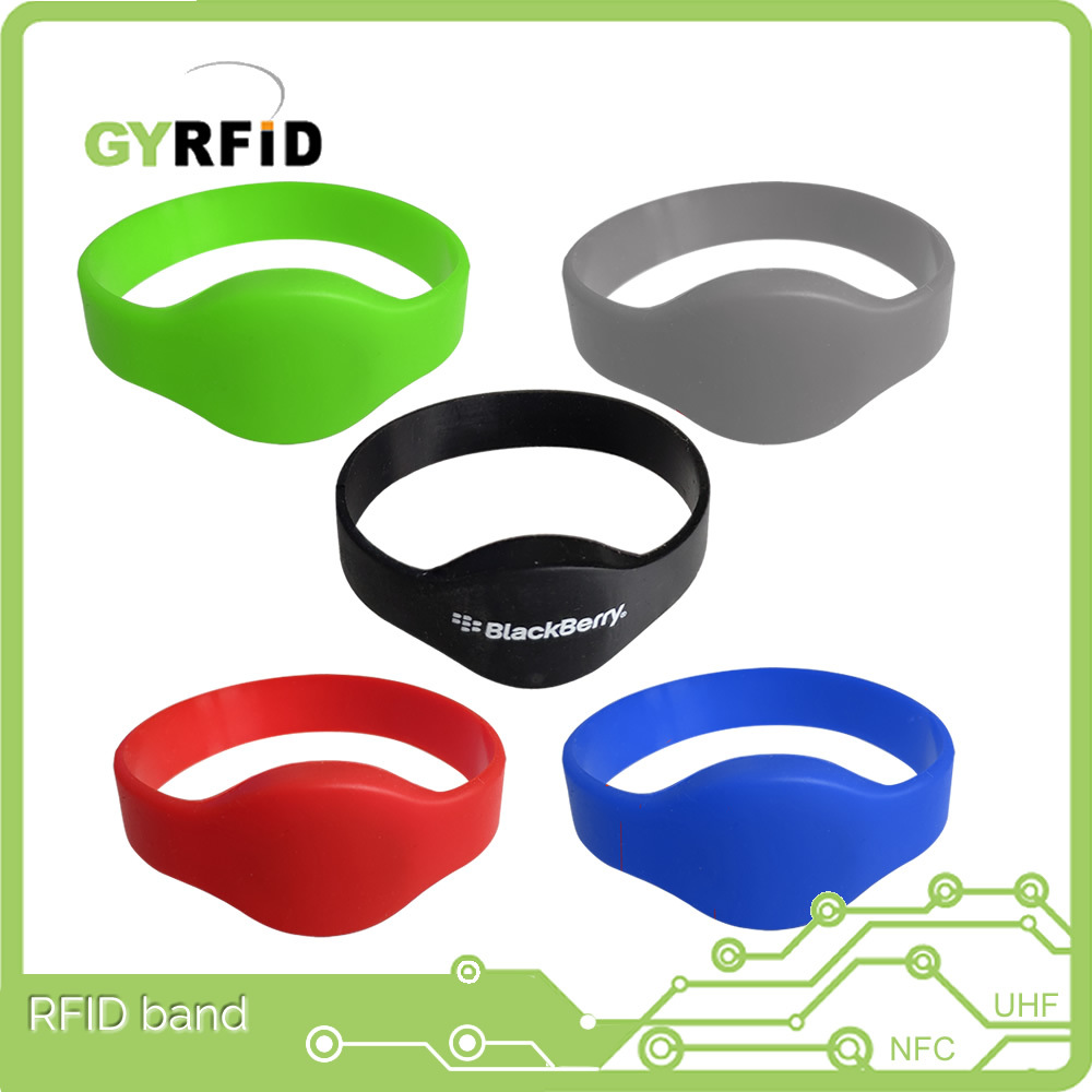 t5577可复制硅胶腕带 nfc硅胶手环防水rfid智能手环桑拿会所手牌
