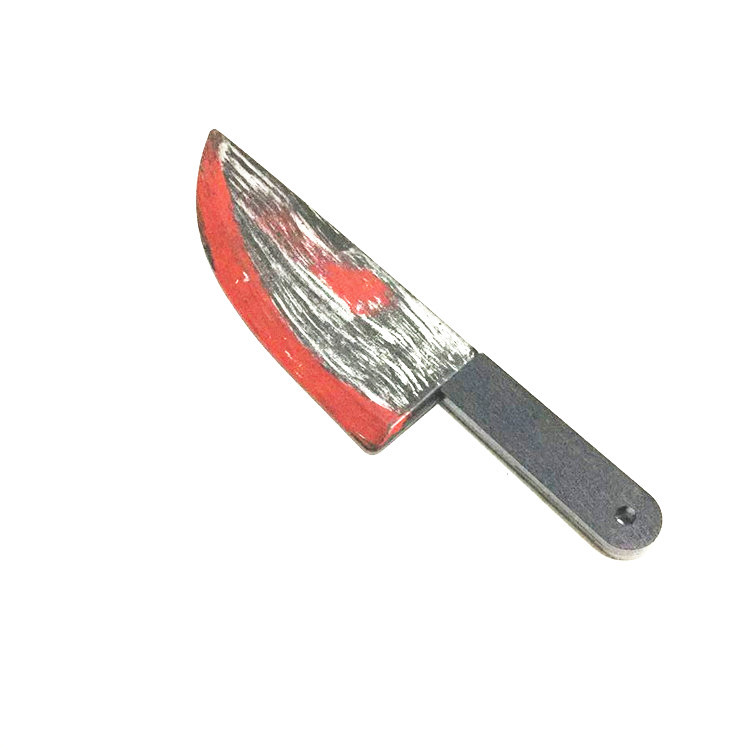 厂家供应万圣节产品 道具血菜刀 化装舞会表演派对演出道具血刀