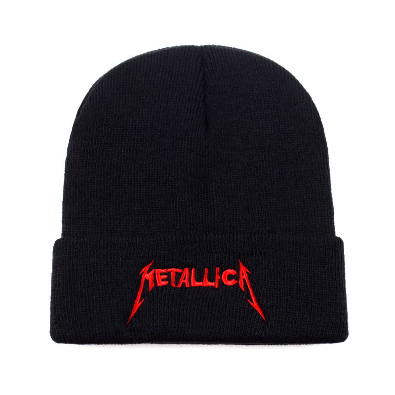 Beanie Hat Real Hasta La Muerte Embroidery Knitted Hat Woolen Cap Hip Hop Sleeve Cap