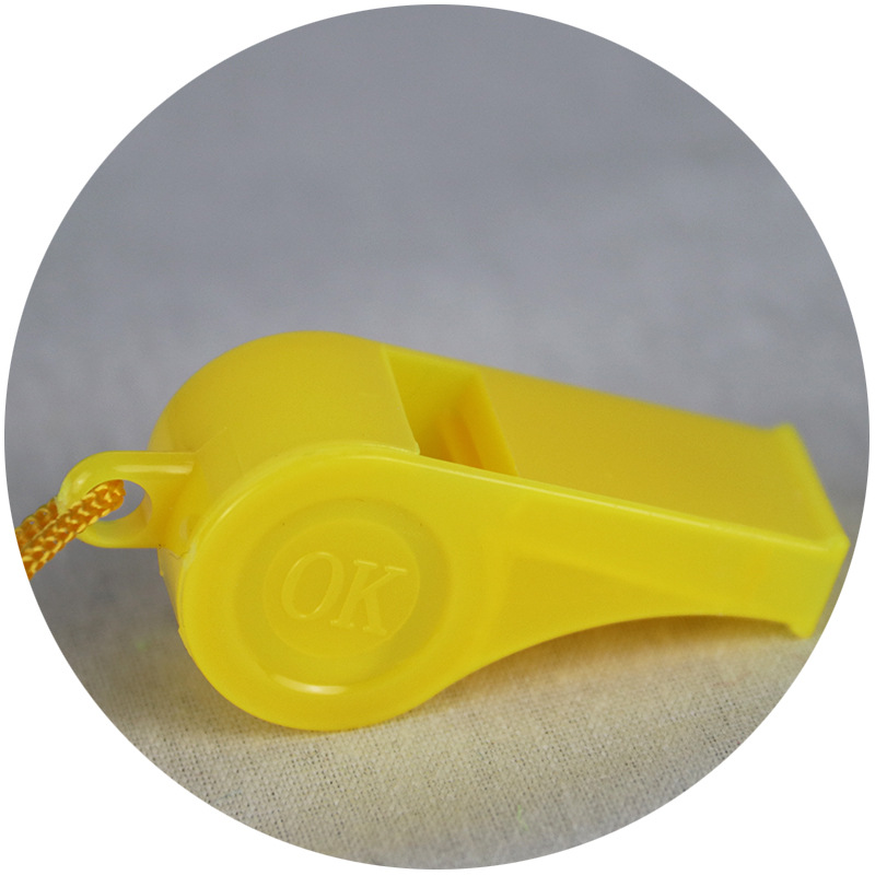 Plastic Color Whistle Cheering Whistle Referee Whistle with Lanyard Sports Whistle Toy Gift Wholesale