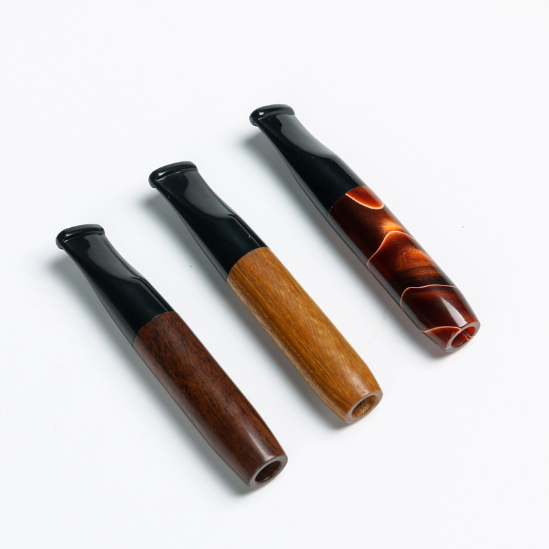 厂家直销九毫米活性炭专用烟嘴 檀木亚克力换芯烟咀可加工定制