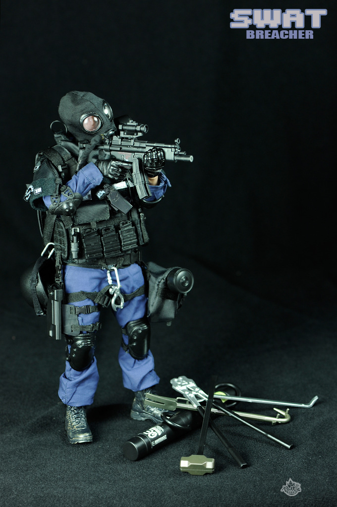 pattiz仿真工艺军事关节人偶 1/6比例te警swat兵人模型玩具