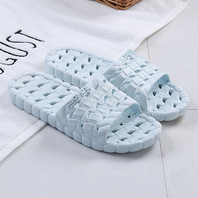 C4 Plastic Home Bathroom Slippers Female Summer New Hollow Non-Slip Sandals Hotel Bath Leaking Sandals Stall