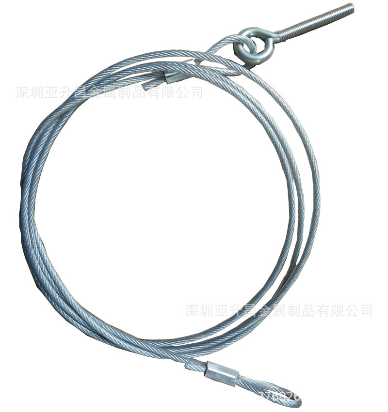 钢丝绳压铸锌合金端子 刹车线管冲压铝件 固定钢丝绳牵引钢索拉线