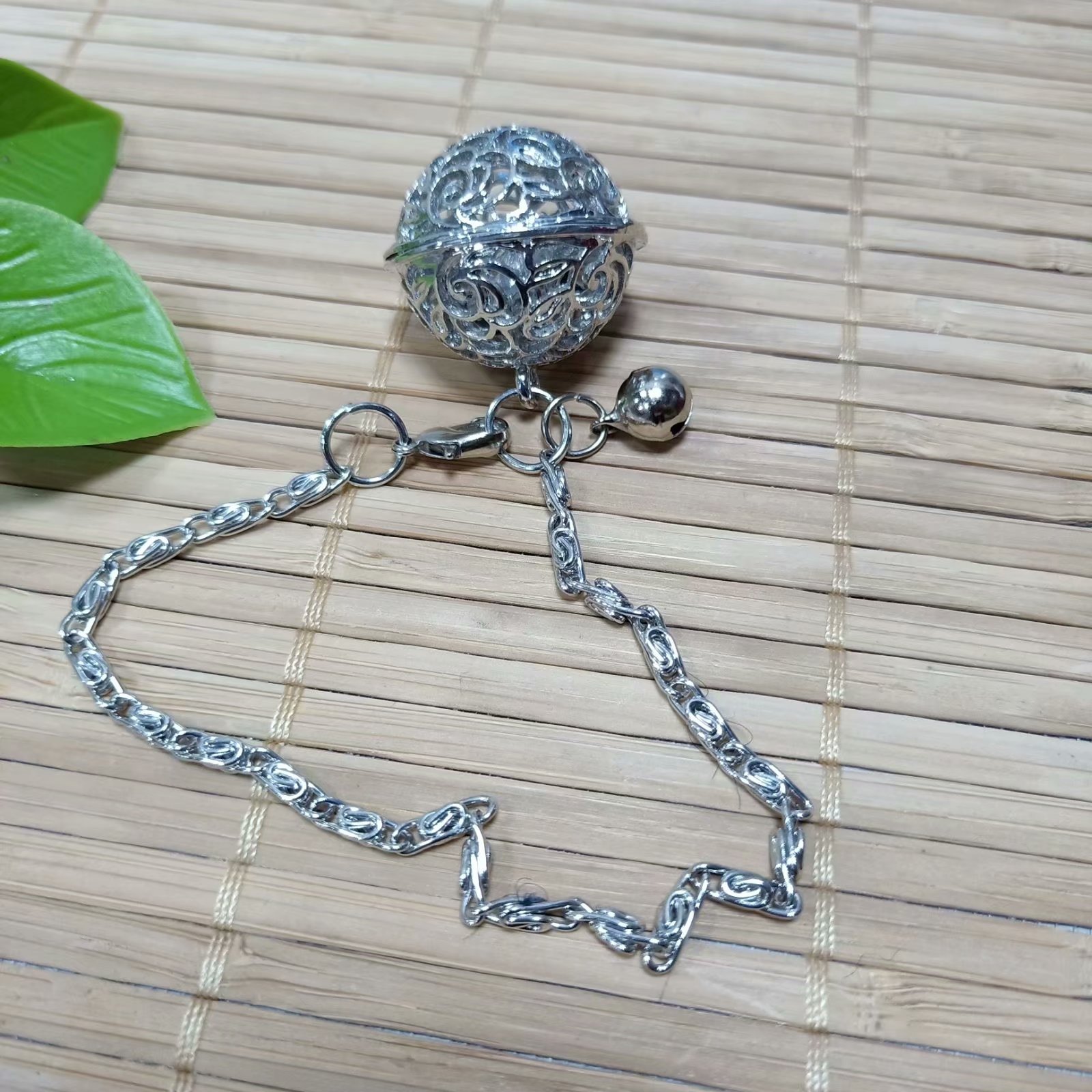 镂空铃铛吊坠花千骨宫铃diy古风手链钥匙扣包挂饰品配件保色配饰