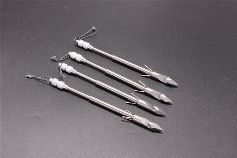 四棱柳叶深水噩梦射鱼镖 新款440深水子弹镖弹弓用重型打鱼镖