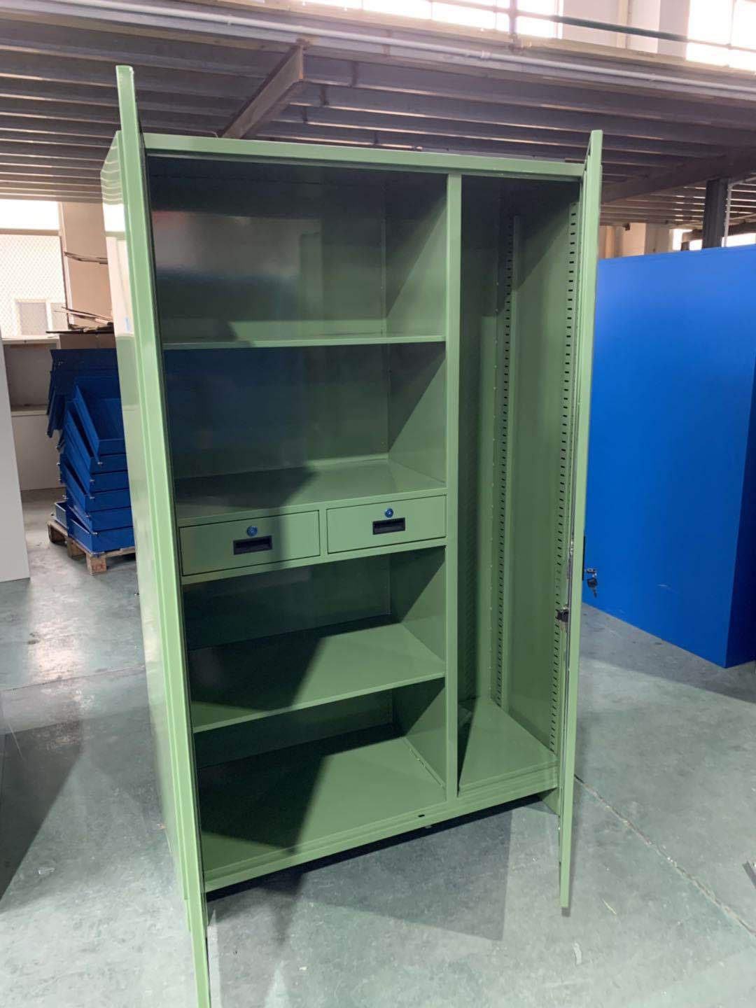 重型双开门车间抽屉式工具柜可定制储物柜五金工具置物柜铁皮柜子