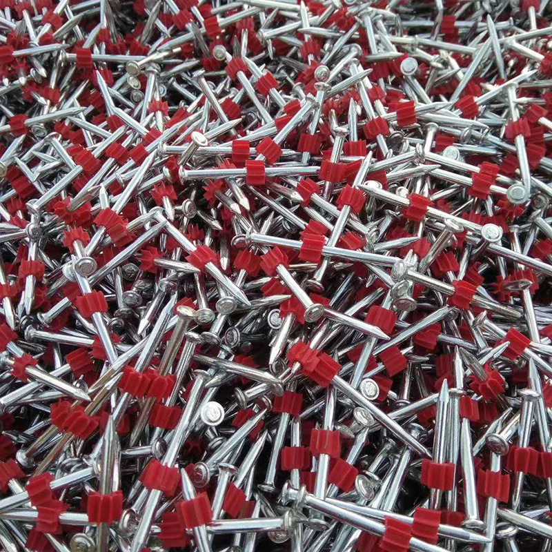 8级碳钢射钉 带塑料套枪钉水泥钉 墙钉钢钉 可定制