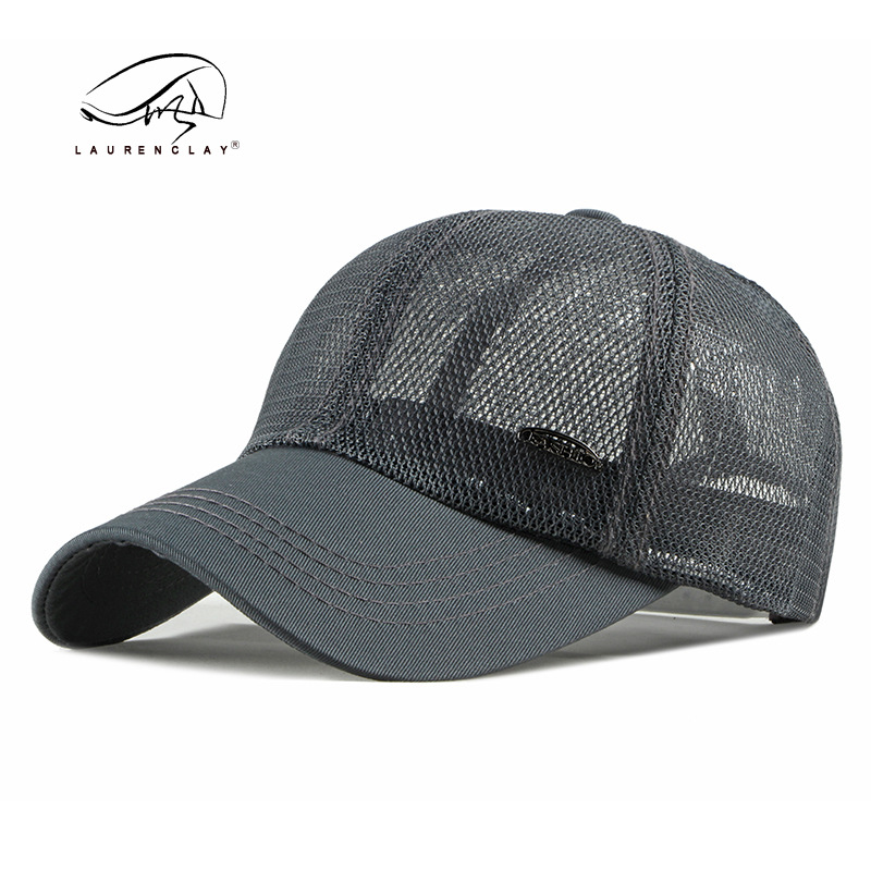 Spring and Summer Hollow Mesh Baseball Hat Men's Korean-Style Fashion Simple Light Board Peaked Cap Women's Sun Protection Sun Hat Fashion