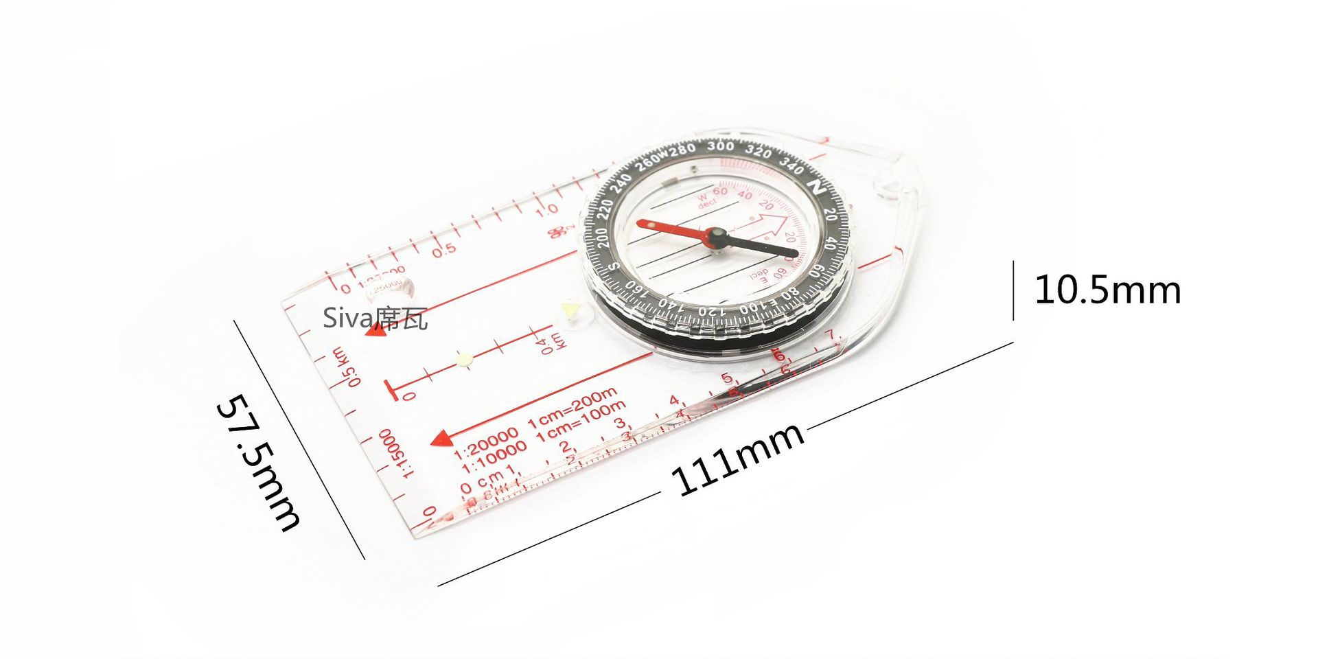 厂家现货地图比例尺sd481带指北针速卖通热销