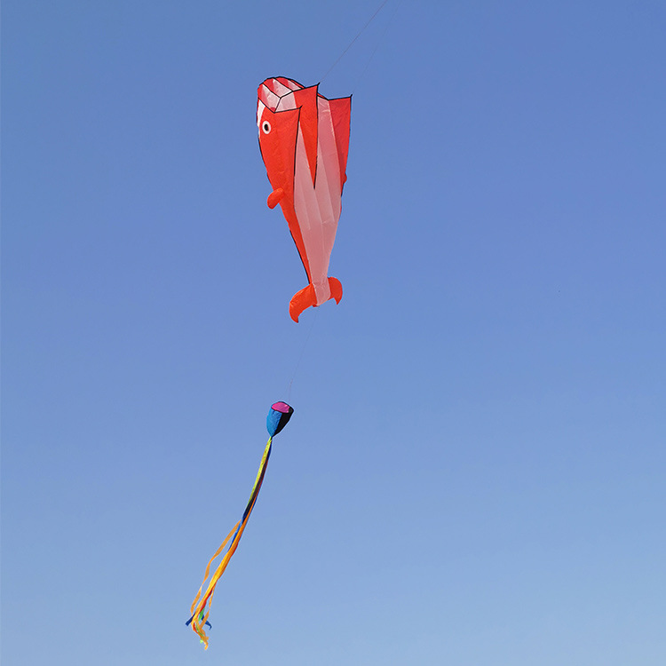 潍坊荔华软体风筝批发海豚高强化纤风diy制作筝布料无骨架纯