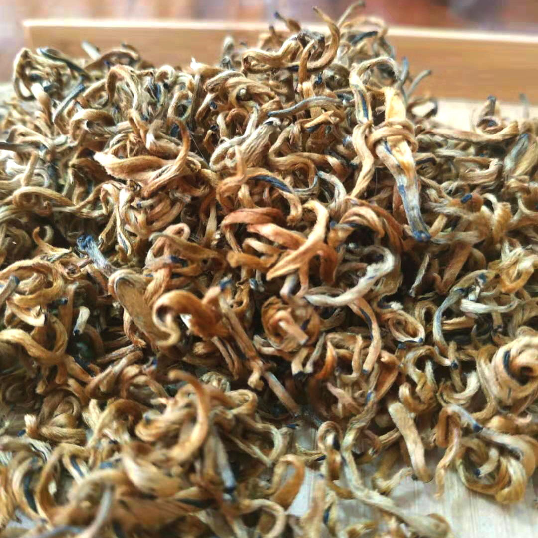 批发 云南2021年凤庆滇红半曲滇红 春茶料 散茶 蜜香