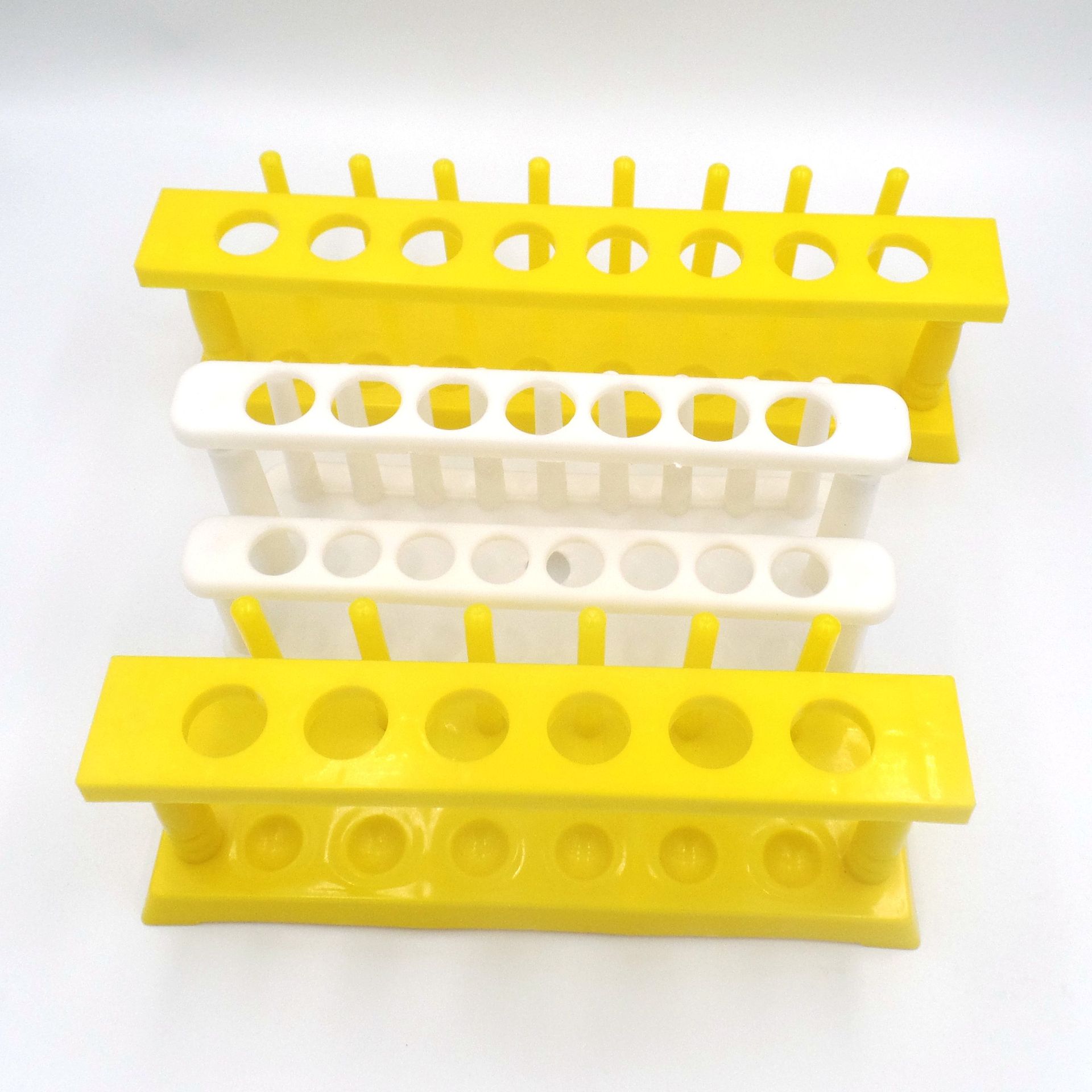 新款试管架教学仪器可拆卸塑料试管架化学生物物理实验厂家批发