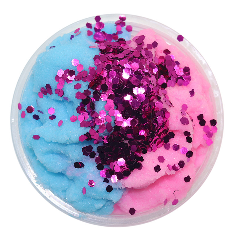 蚕丝泥史莱姆slime棉花泥千丝泥diy菠萝拉丝泥水晶沙ins发泄解压