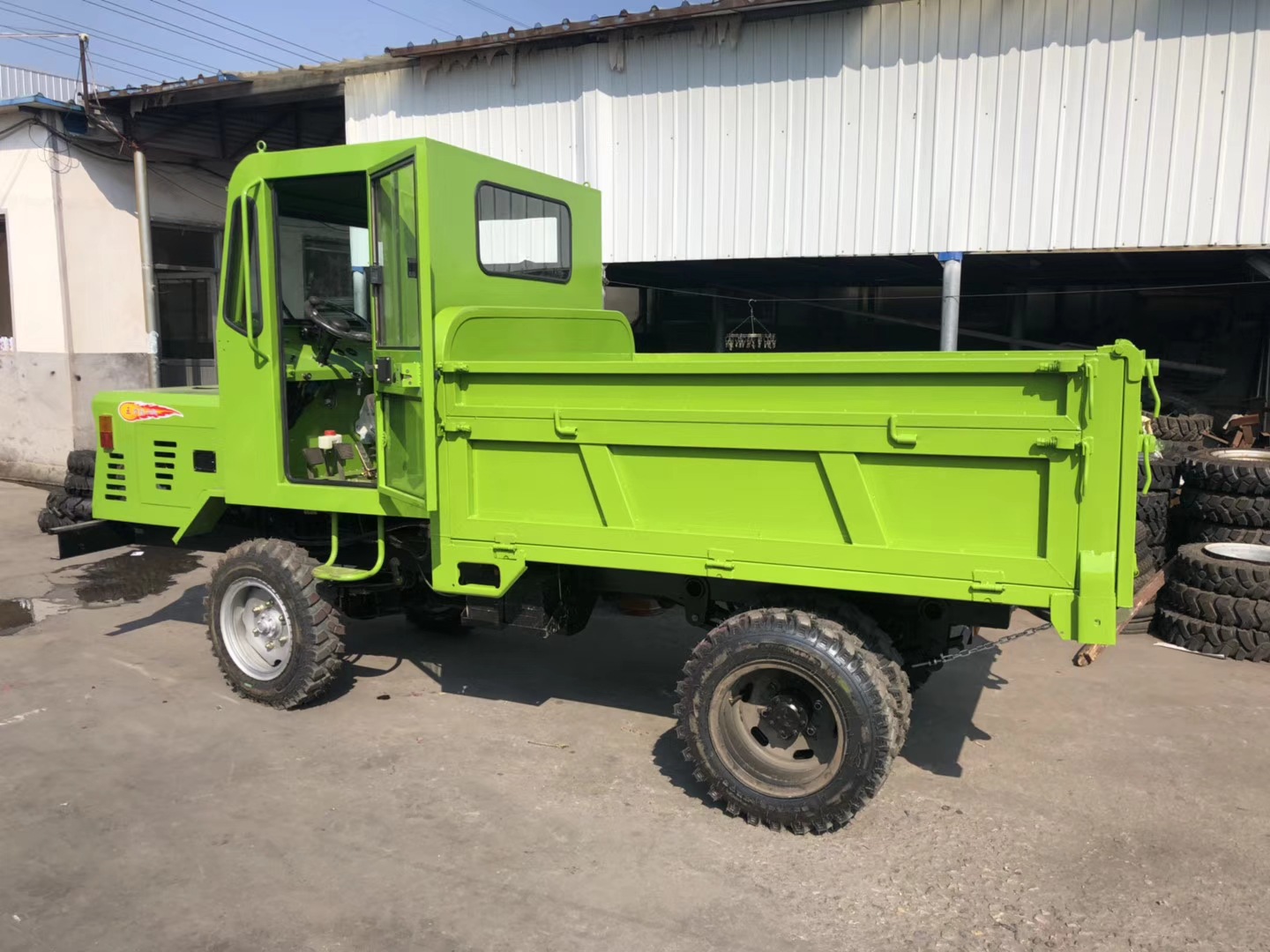 厂家供应四不像运输车农用四轮自卸车四驱动力翻斗可按需定