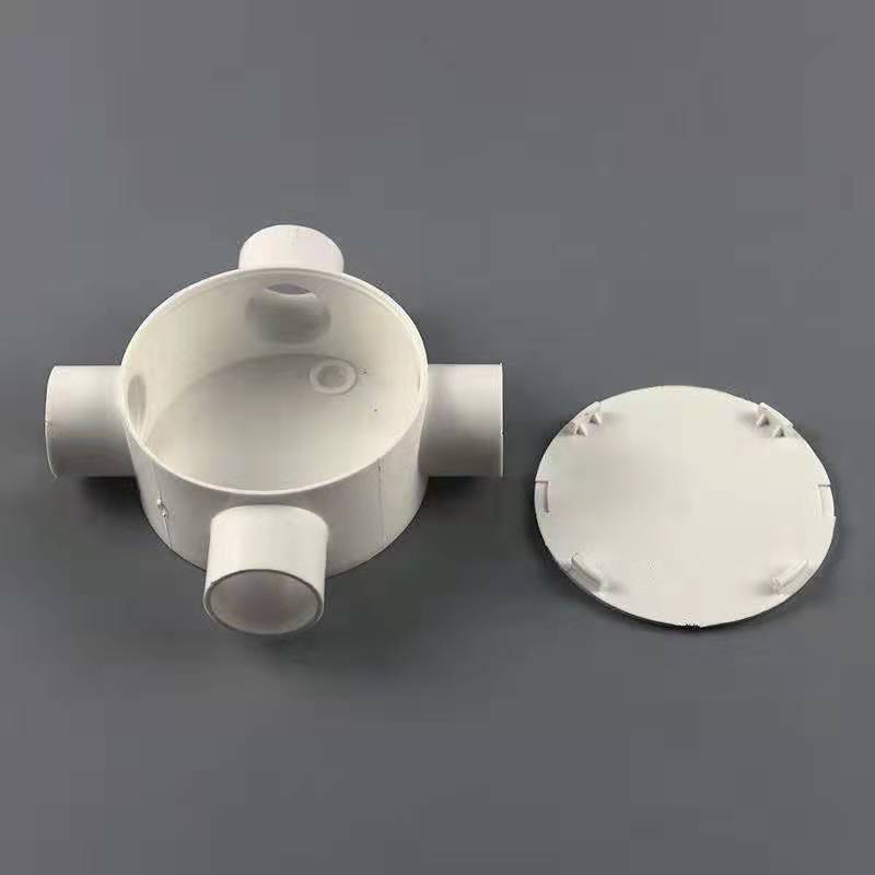 圆三通16 20pvc线管红色盒 三叉 四通圆接线盒 分线盒 司令盒