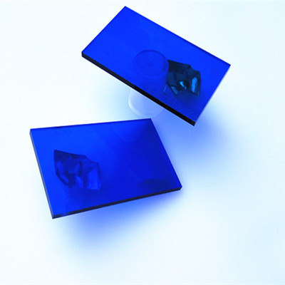 透明蓝色有机玻璃板蓝色透明亚克力板半透明蓝色亚克力板定制加工
