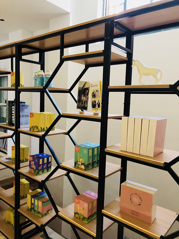 厂家直销工业风落地置物架展柜定做礼品陶瓷创意样品展示架批发