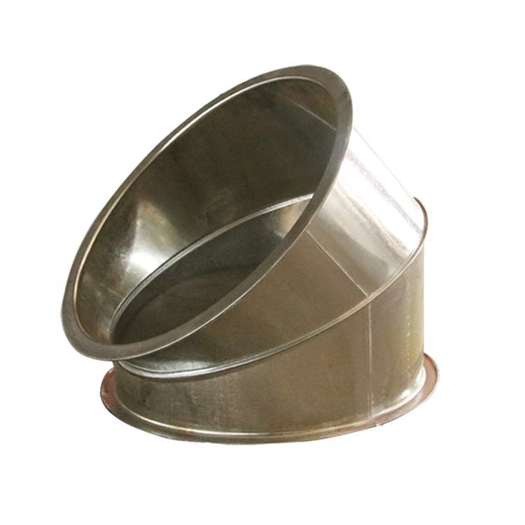 厂家专业生产铁皮圆形弯头90°排烟管道弯头 定制圆形风管弯头