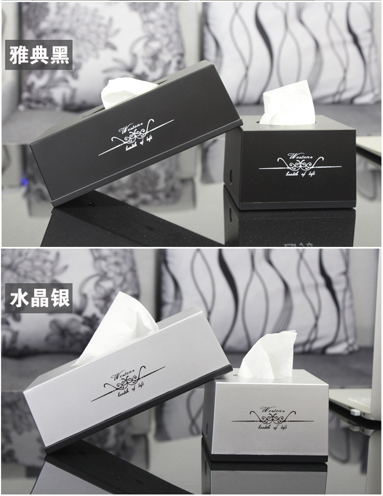 diy广告纸巾盒印制塑料抽纸盒房地产售楼处礼品餐巾纸盒子印logo