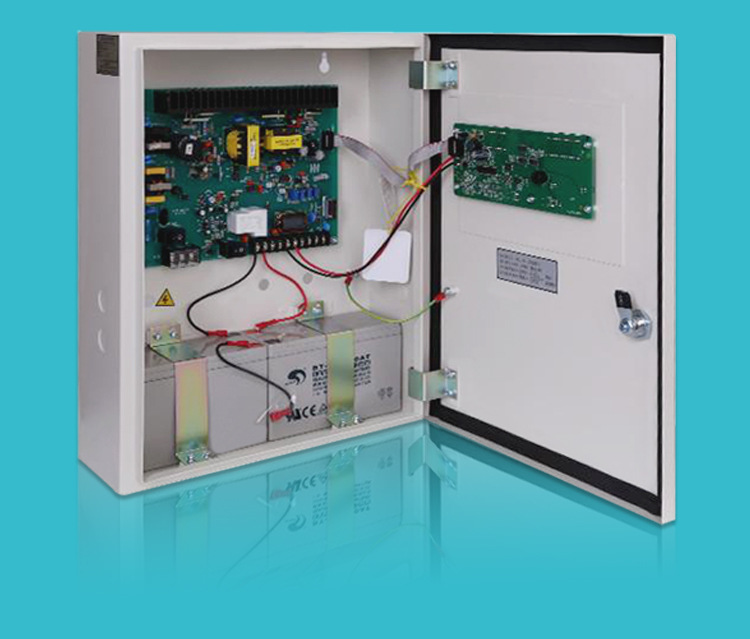 海湾壁挂式智能电源箱24v直流带电池消防系统联动电源gst-dy-100