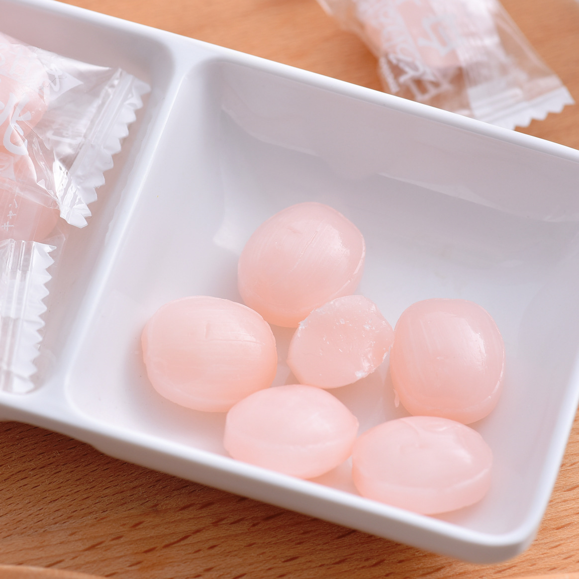 日本零食 meito名糖 白桃水蜜桃味硬糖果 浓厚桃子香味喜糖 75g