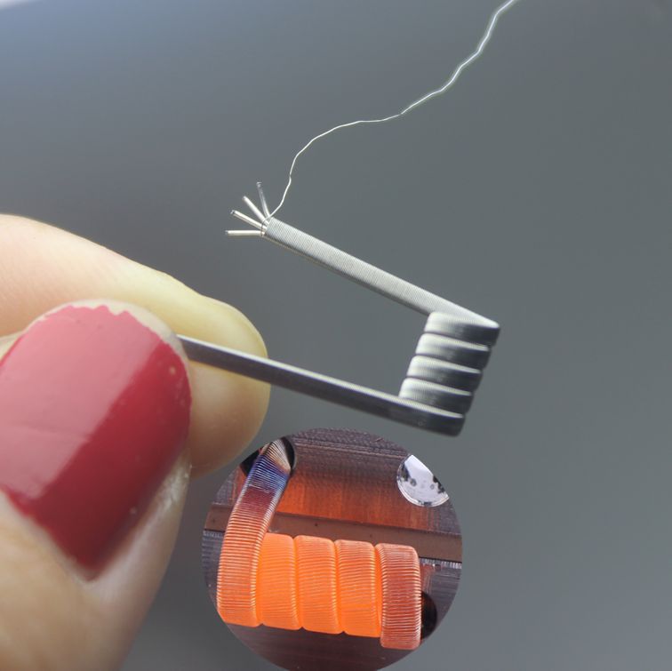 厂家直供四芯克莱普顿发热丝alienclapton电阻丝火炬ni80成品花式