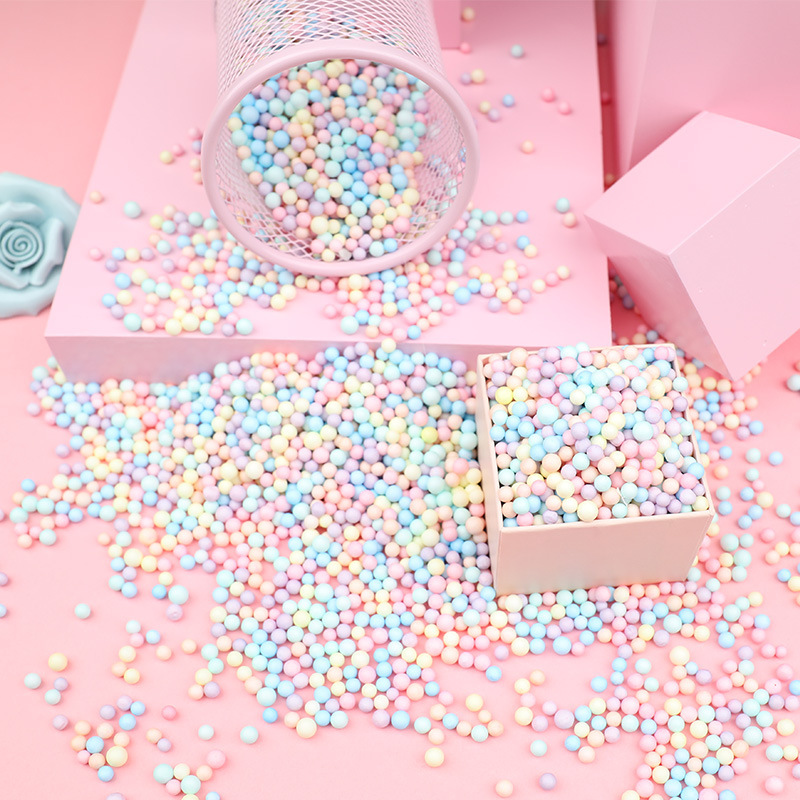 10G 20G 100G Packaging Fabric Shooting Start Ball Gift Box Filled Particles Gift Surprise Macaron Color Foam Ball