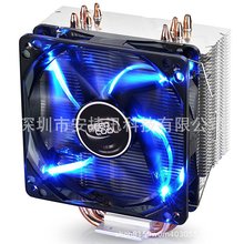 DEEPCOOL 400散热cpu散热器 AMD电脑静音cpu风扇4纯铜热管LED风扇