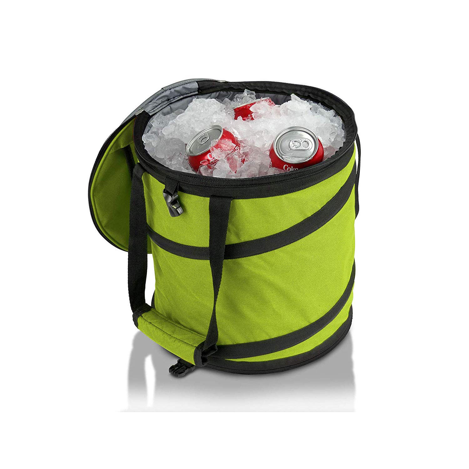 定制便携折叠冰袋圆筒型手提防水保温冰包 户外野餐食物保鲜冰袋