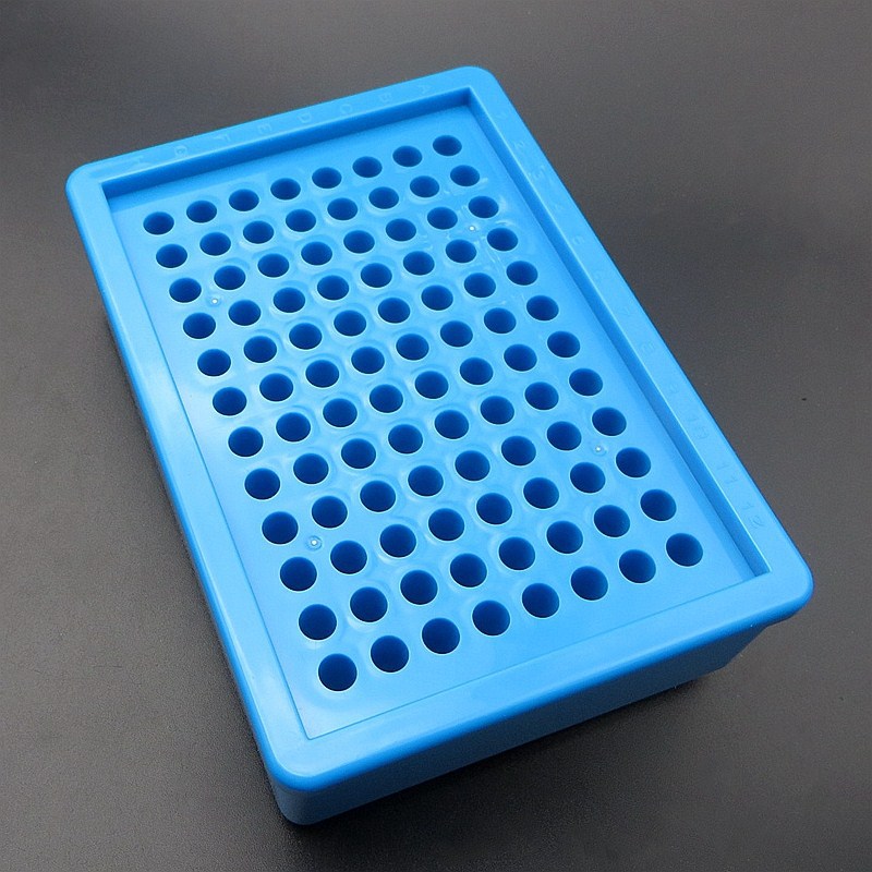 96孔pcr管低温冰盒恒温盒圆形多用低温冰盒可放0.2ml离心管