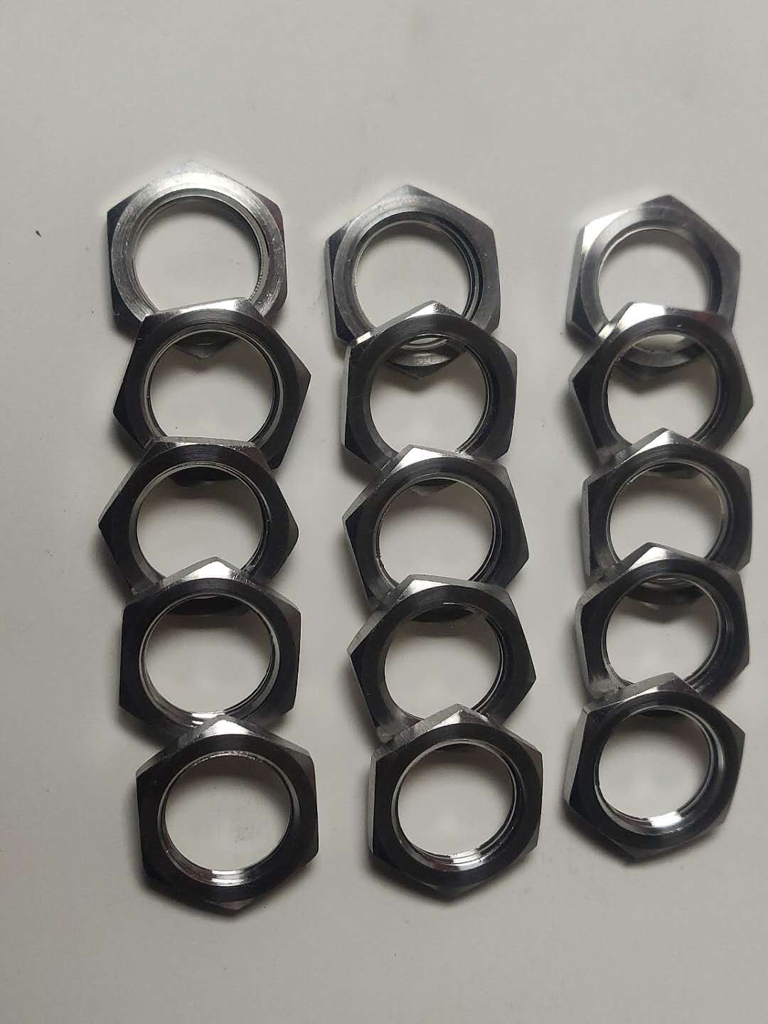 不锈钢304/316/201拼帽根母薄形六角螺帽锁紧螺母 m5m6m8m10m12