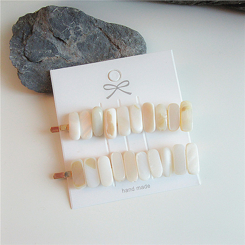 Hot Shaped Natural Pearl Barrettes Korean Temperament Wild Word Clip Fringe Clip Side Clip Can Be Wholesale in Large Quantities