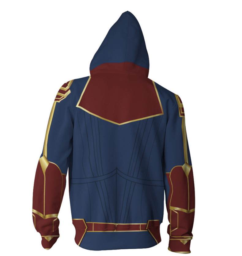 权力的游戏 漫威惊奇队长cos量子战衣男女拉链3d卫衣外套