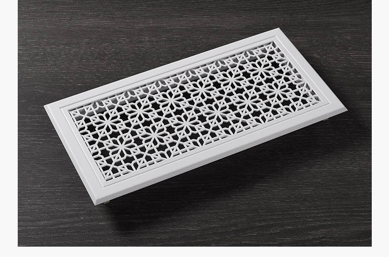 厂家直供pvc塑钢固定艺术风口中央空调风口单层艺术雕花风口批发