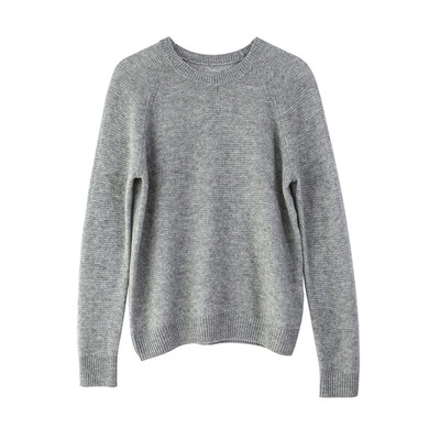 三千 意大利美绝色彩 桂花针 进口纯羊绒针织圆领衫 bm2262