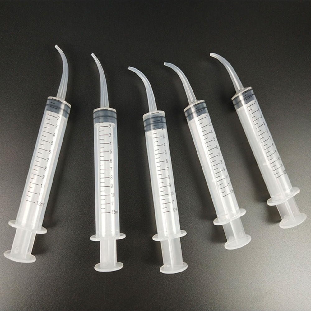 牙科弯头注射器 牙齿冲洗注射印模材 口腔硅橡胶印模材注射器批发