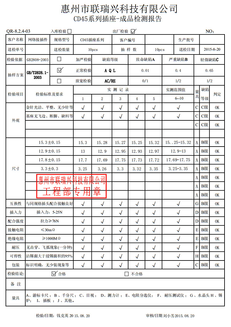 rj45连接器8p8c防水网络接口带灯插座变压器卧式屏蔽rj45母座