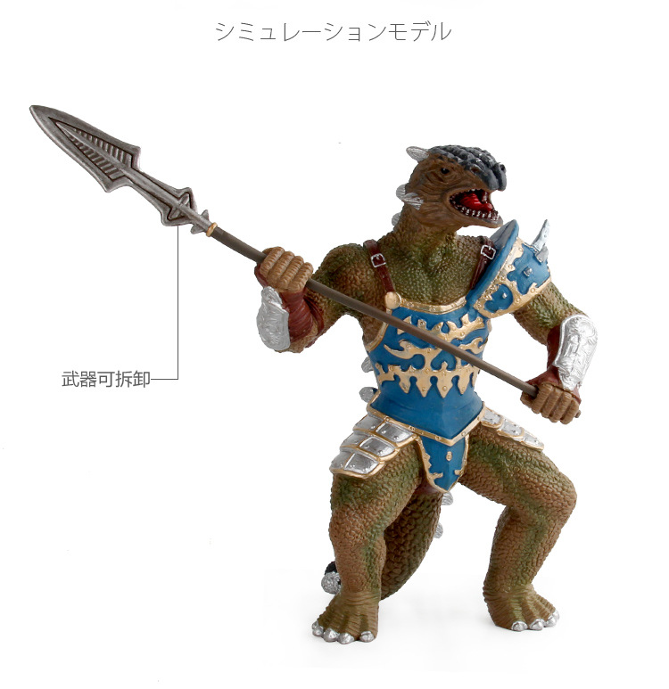 新款恐龙人形战士模型镰刀龙羽王龙霸王龙战士带武器模型摆件玩具