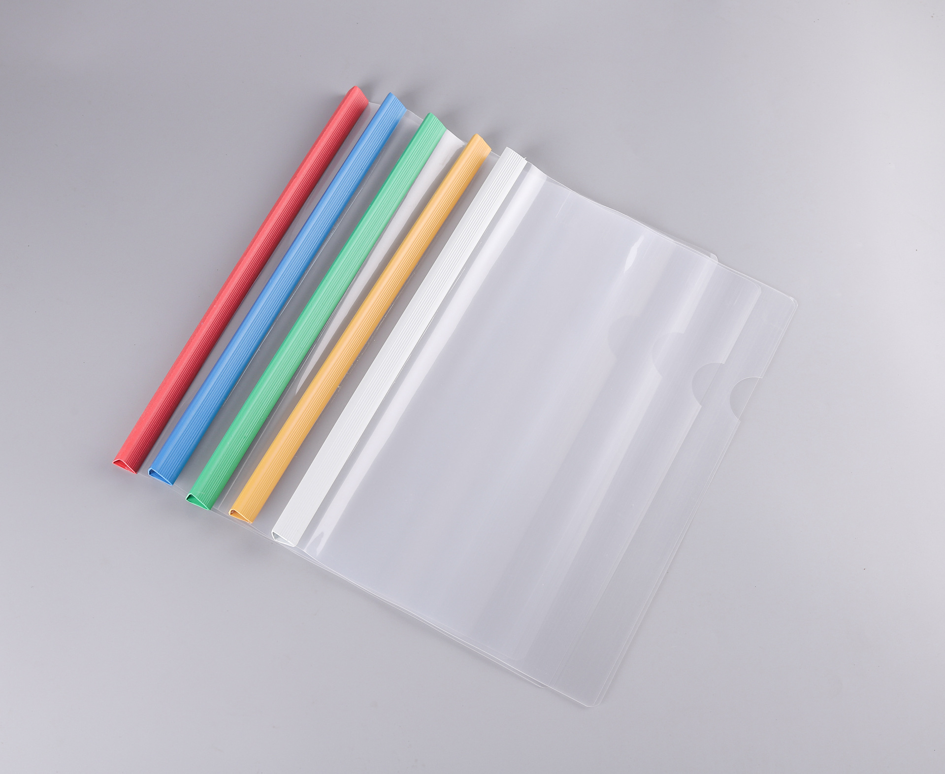 定制logoa4透明抽杆夹加厚文件夹塑料拉杆夹报告夹q31o简历资料夹