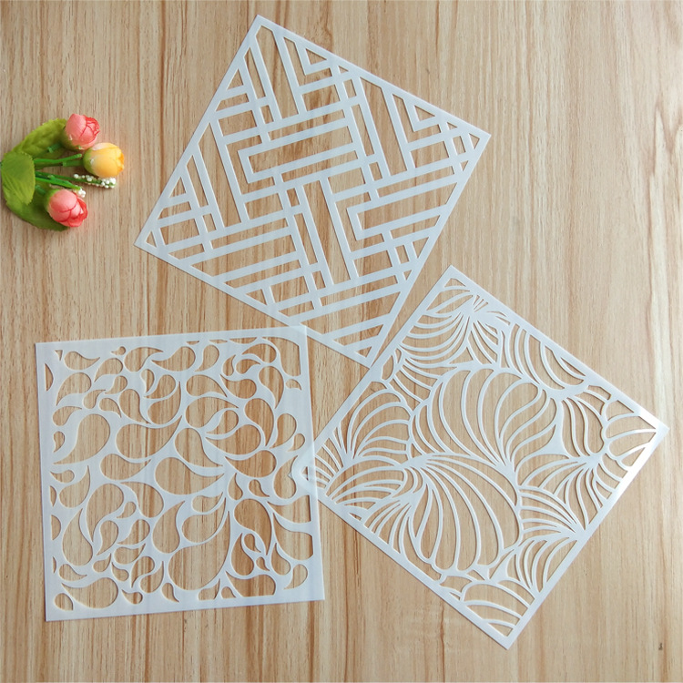 亚马逊跨境镂空曼陀罗模板diy绘画模板喷绘塑料模板绘图模板
