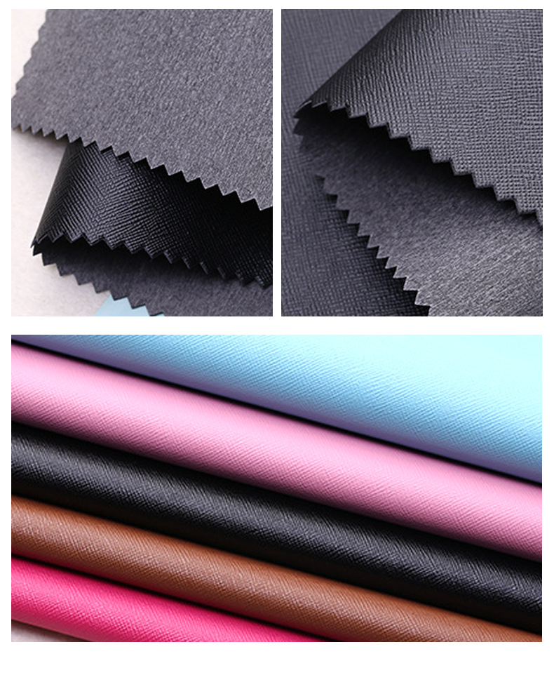 压花十字纹pu皮革面料菜谱封面皮料箱包手袋皮革面料厂家批发