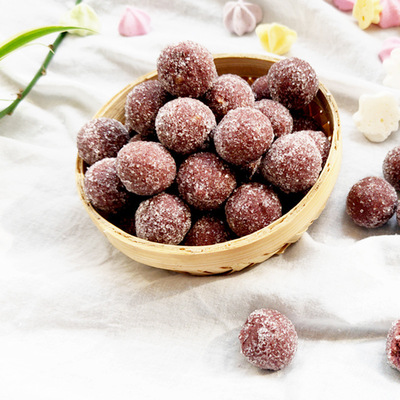 营养儿童开胃辅食 幼儿松软紫薯山楂球 果蔬泥老年人宝宝食品