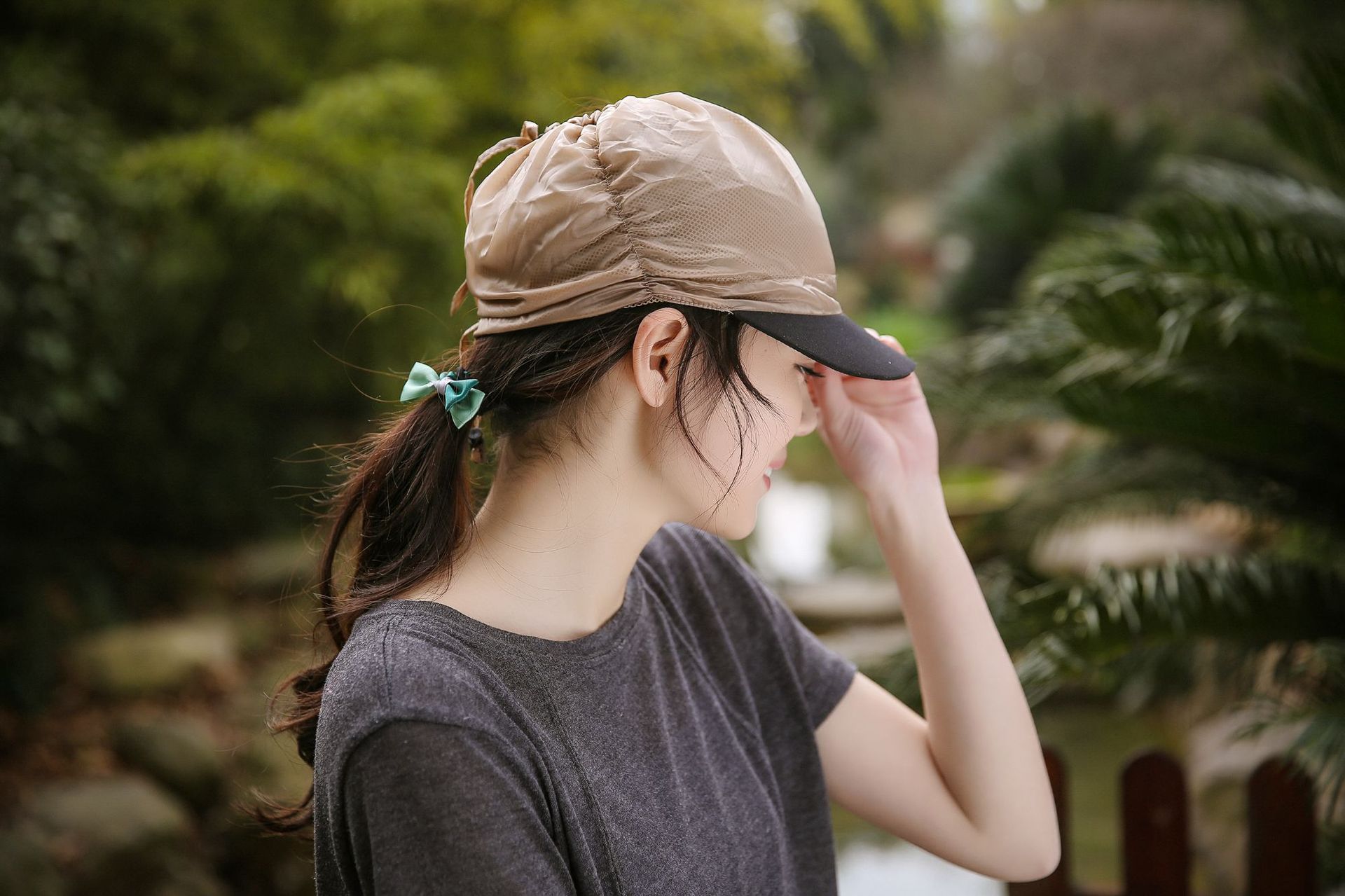 豪奴一派女士登山帽空顶帽鸭舌帽女孩棒球帽夏季防晒帽户外休闲帽